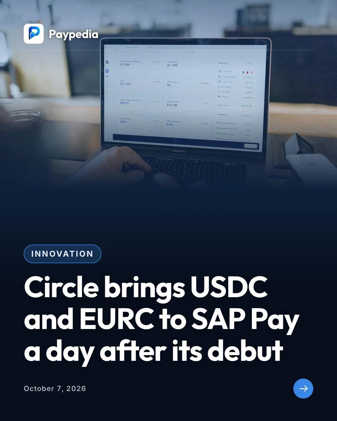 Innovation. Circle brings USDC and EURC to SAP Pay a day after its debut